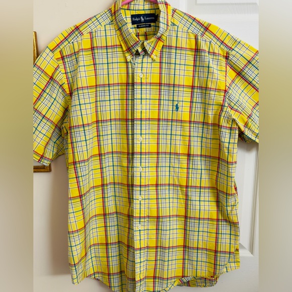 Ralph Lauren Classic Fit 100% Cotton Multicolored Men’s XL Short Sleeve Button - Picture 1 of 8